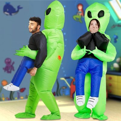 Napihljiv kostum za noč čarovnic za ugrabitev s strani nezemljanov | UFOMAN