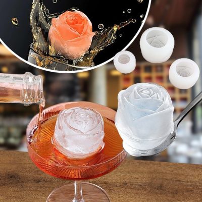 Vsestranski silikonski kalupi v obliki vrtnice (3 kosi) | ICEROSE