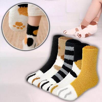 Nogavice z motivom mačjih tačk (3 kosi) | GATOSOCKS