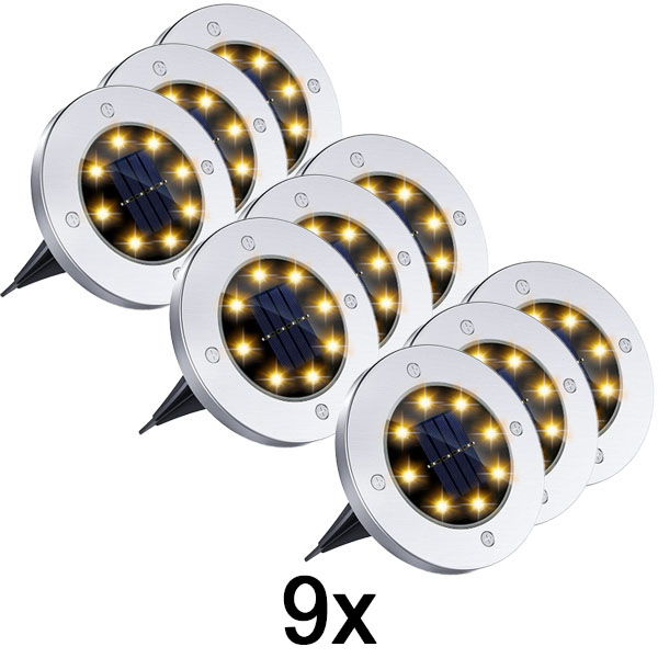 3x Solarne talne luči za zunanjo uporabo (3 kosi)  | LUMIGARD