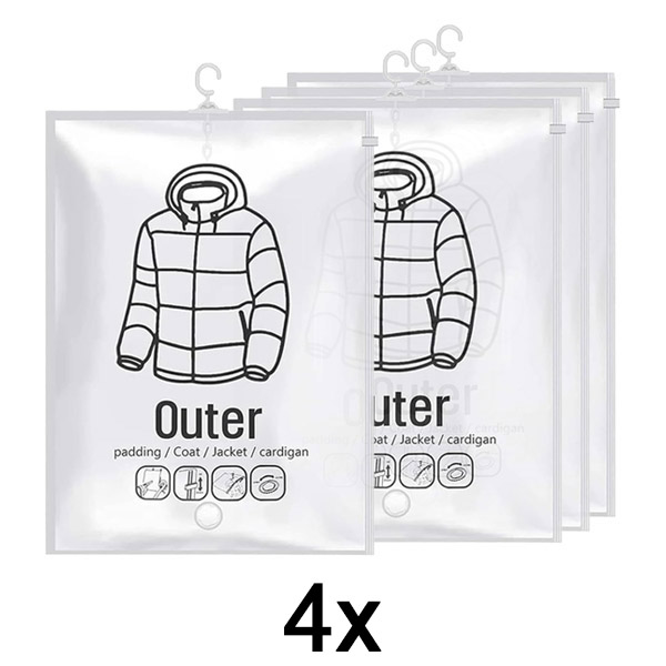 1x Viseče vrečke za vakuumsko shranjevanje (4 kosi) | VACUHANG