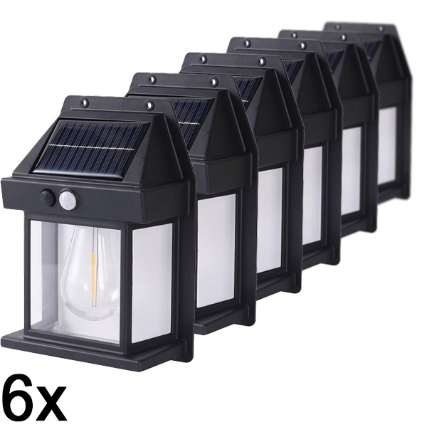 6x Zunanja solarna luč s senzorjem gibanja | FLUXLAMP