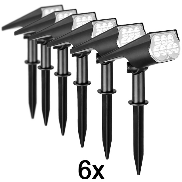 6x Zunanja solarna reflektorska luč | SPOTIKE